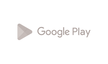 a grayscale version of the Google Play logo